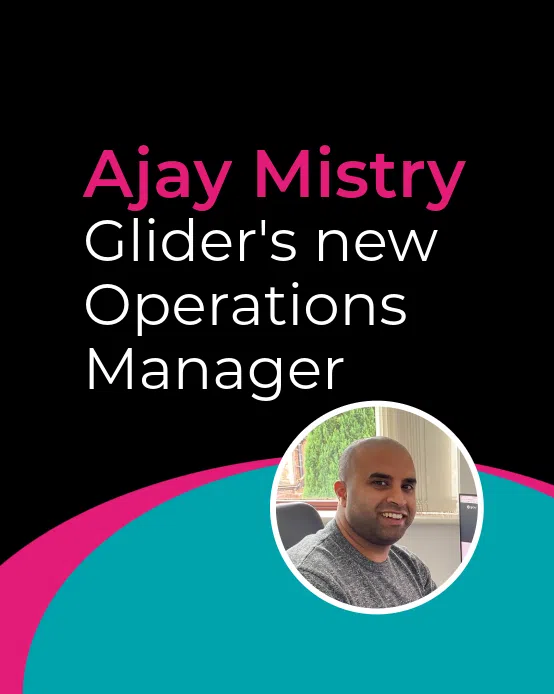 Celebrating Glider’s newly promoted Operations Manager