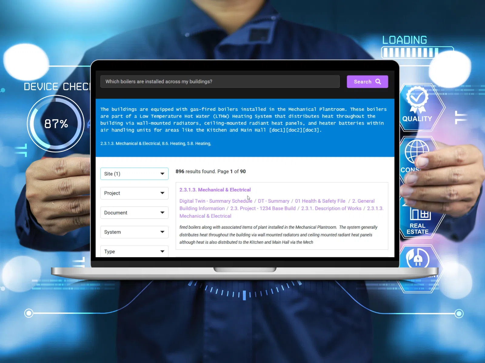 AI-powered building information management